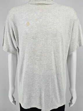 Distressed 1990s BVD Leisurewear Light Gray Blank Single Stitch T-Shirt (XL)